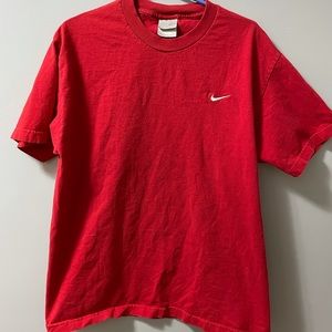 Nike Men’s Large Red Basic Tee with Small Swoosh